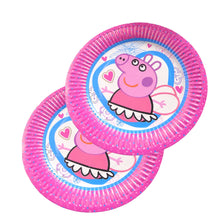 Încărcați imaginea în Galerie, Farfurii din Carton de Petrecere Copii Set 10 buc Disney Purcelusa Peppa Pig Pink Angel 19 cm Inger Roz Aniversari Fetite