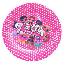 Încărcați imaginea în Galerie, Farfurii din Carton Disney de Petrecere Party Copii Set 10 buc Papusile LOL Suprise Party Dots
