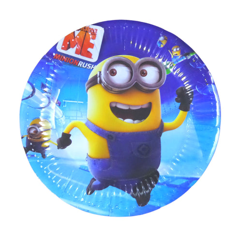 Farfurii din Carton Aniversari de Petrecere Party Copii Set 10 buc Disney Minionii Galbeni Despicable Bob 19 cm Aniversare