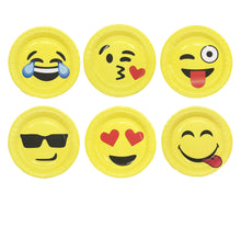 Încărcați imaginea în Galerie, Farfurii din Carton Aniversari de Petrecere Party Copii Set 10 buc Disney Emoji Smile Happy Faces 23 cm Fete Zambitoare