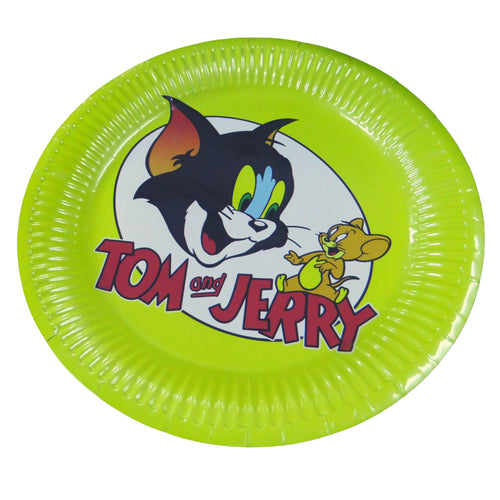 Farfurii din Carton Aniversari de Petrecere Party Copii Set 10 buc Disney Motanul Tom si Jerry Soricelul 23 cm