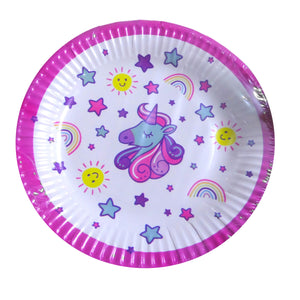 Farfurii din Carton Disney de Petrecere Party Copii Set 6 buc Unicorn Star 19 cm Aniversari Fetite