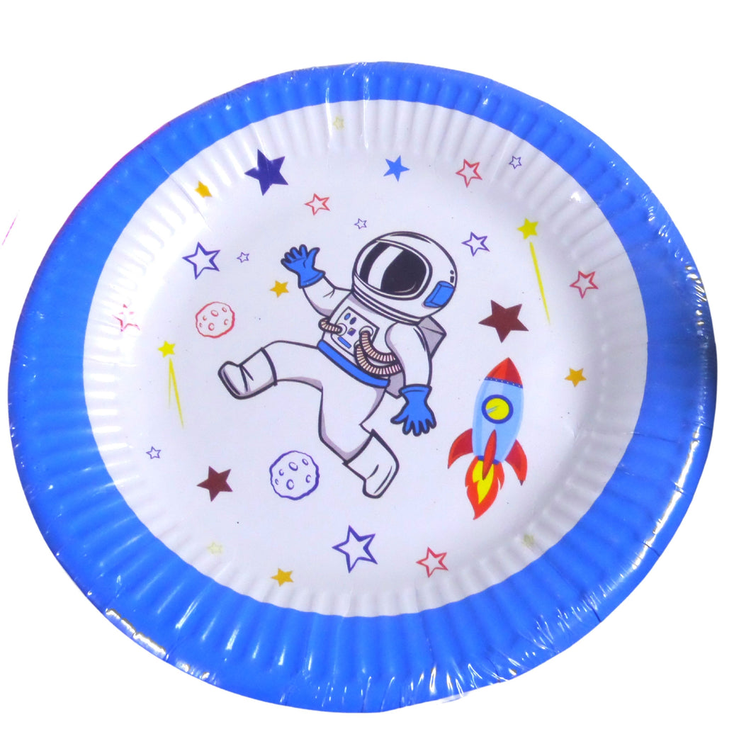 Farfurii din Carton Disney de Petrecere Party Copii Set 6 buc Cosmonaut Astronaut 19 cm Universa Stele Racheta