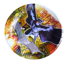 Încărcați imaginea în Galerie, Farfurii din Carton de Petrecere Party Copii Set 10 buc Disney Marvel Batman Omul Liliac Comic 19 cm Aniversari