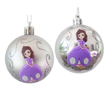 Încărcați imaginea în Galerie, Ornamente Set 2 Globuri de Craciun Disney Printesa Sofia Intai the First Mov 5 cm 50 mm