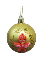 Încărcați imaginea în Galerie, Ornamente Set 2 Globuri de Craciun Disney Pj Masks Eroi in Pijamale Pisoi si Bufnita 5 cm cu Auriu 5 cm Cadou 50 mm Copii Biieti