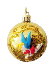 Încărcați imaginea în Galerie, Set 2 Globuri de Craciun Disney Zana Clopotica Tinkerbell Galben-Auriu de 5 cm Tara de Nicaieri