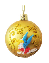 Încărcați imaginea în Galerie, Set 2 Globuri de Craciun Disney Zana Clopotica Tinkerbell Galben-Auriu de 5 cm Cadou Copii Ornament Brad Pom