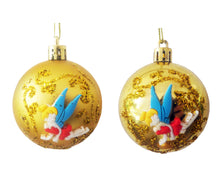 Încărcați imaginea în Galerie, Set 2 Globuri de Craciun Disney Zana Clopotica Tinkerbell Galben-Auriu de 5 cm peter pan