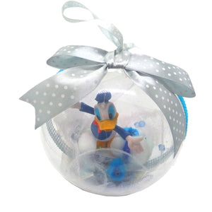 Glob de Craciun cu Figurina Disney Clubul lui Mickey Mouse Ratoiul Donald Duck Blue 14 cm