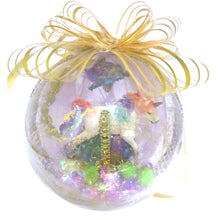 Încărcați imaginea în Galerie, Glob de Craciun Brad Pom pentru Copii cu Figurina Disney Unicorn Multicolor Rainbow 14 cm Inorog Cadou fetite Baieti