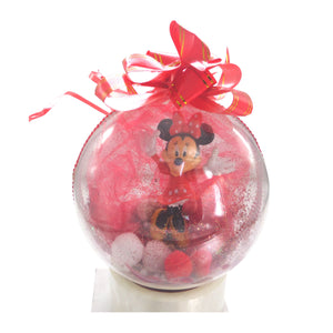 Glob de Craciun cu Figurina Disney Minnie Mouse Rosie 14 cm Ornament Brad Pom