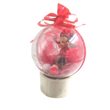 Încărcați imaginea în Galerie, Glob de Craciun cu Figurina Disney Minnie Mouse Rosie 14 cm Ornament Brad Pom