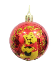 Încărcați imaginea în Galerie, Set 2 Globuri de Craciun Disney Winnie the Pooh Ursuletul Auriu 5 cm Ornament de Brad