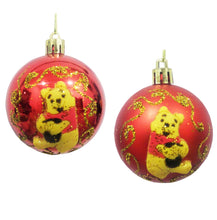 Încărcați imaginea în Galerie, Set 2 Globuri de Craciun Disney Winnie the Pooh Ursuletul Auriu 5 cm cadou Copii