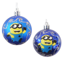 Încărcați imaginea în Galerie, Ornamente de Brad Pom Set 2 Globuri de Craciun Disney Happy Bob the Minion Despicable 5 cm