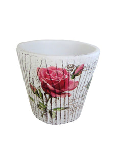 Ghiveci Flori Ceramica Rose Post Card