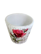 Încărcați imaginea în Galerie, Ghiveci Flori Ceramica Rose Post Card