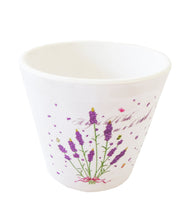 Încărcați imaginea în Galerie, Ghiveci Flori din Ceramica Fire de Lavanda Mov cu Dedicatie 8.50 cm Cadou Gradina Doamne Lavender