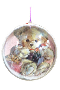 Glob de Brad Craciun Brad Cadou Acril 14 cm Ursuletul Auriu