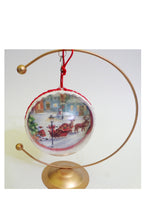 Încărcați imaginea în Galerie, Glob de Craciun 12 cm de Brad Mosul langa Brad si Sania plina de Cadouri