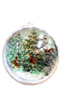 Glob Craciun Brad Cadou Acril pentru Copii 14 cm Feerie de Iarna