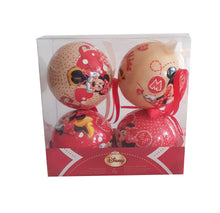 Încărcați imaginea în Galerie, Globuri de Craciun Set 4 buc Disney Rosie Minnie Mouse Cadou Copii de Brad Pom