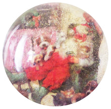 Încărcați imaginea în Galerie, Globuri de Craciun Brad Cadou 14 cm Mos Craciun Retro cu Animalutele Lui
