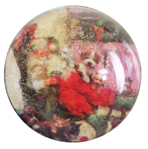 Glob de Craciun 14 cm Cadou Copii de Brad Mos si Animalute