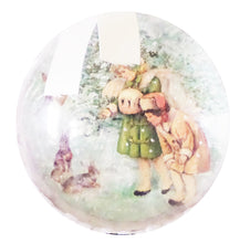 Încărcați imaginea în Galerie, Glob de Craciun 14 cm pentru Brad Fetite Retro si Iepurasii
