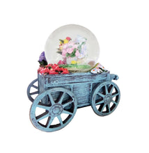 Încărcați imaginea în Galerie, Glob de Craciun cu Lichid din Sticla Muzical si Zapada Buchete Flori Colorate Vintage
