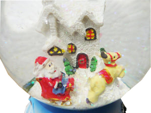 Glob de Craciun cu Lichid din Sticla Muzical cu Zapada si Cheita Casuta Mea 14 cm