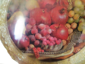 Glob de Craciun 14 cm Ornament pe Suport Fructe Rosii de Craciun