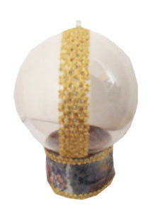 Glob de Craciun Brad Cadou Decoratiune Ornament pe Suport 14 cm Shabby Relaxare