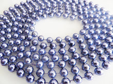 Încărcați imaginea în Galerie, Ghirlanda din Margele de Craciun Decorativa de Brad Sirag de Agatat Pom Albastru-Gri 2.50 m 8 MM