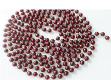 Încărcați imaginea în Galerie, Ghirlanda din Margele de Craciun Decorativa de Brad Sirag de Agatat Pom Visiniu Bordo 2.50 m Banner 8 mm