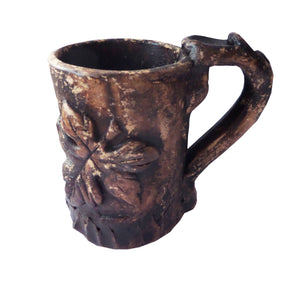 Cana Model 3D Halba de Bere Frunza de Vita de Vie Vintage 11 cm