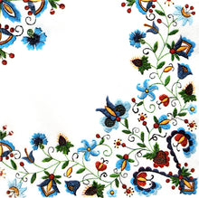 Încărcați imaginea în Galerie, Set Party Servetele cu Motive Traditionale Broderie Albastra Taraneasca 10 buc