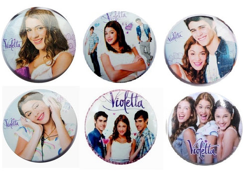 Insigna Brosa Copii Set 6 Bucati Disney Violetta Castillo 4.50 cm