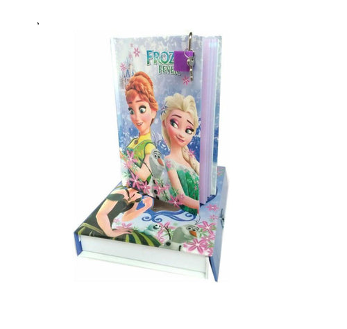 Jurnal Secret cu Cheita si Lacat Cadou Copii Frozen Fever Regatul de Gheata Printesa Ana si Regina Elsa