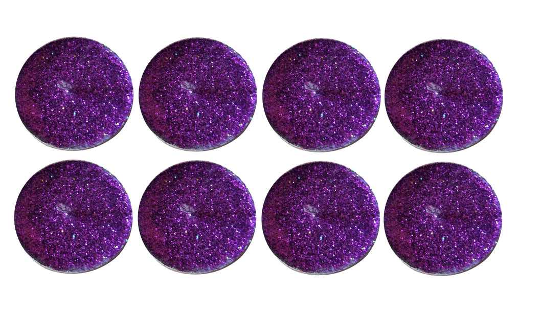 Lumanari Pastila Glitter Set 8 Buc Mov Inchis Nunta