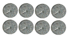 Încărcați imaginea în Galerie, Lumanari Pastila Glitter Set 8 Buc Argintiu Silver Nunta