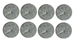 Lumanari Pastila Glitter Set 8 Buc Argintiu Silver Nunta
