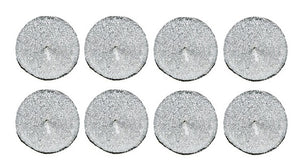 Lumanari Pastila Glitter Set 8 Buc Alb Nunta