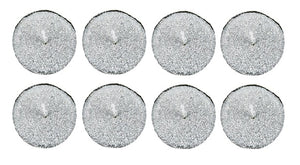 Lumanari Pastila Glitter Set 8 Buc Alb Nunta