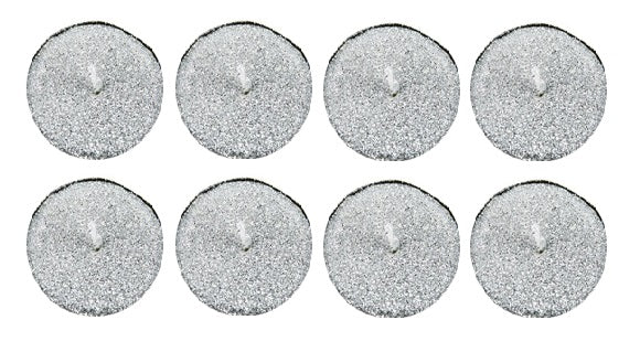 Lumanari Pastila Glitter Set 8 Buc Alb Nunta