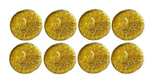 Încărcați imaginea în Galerie, Lumanari Pastila Glitter Set 8 Buc Auriu Gold Nunta