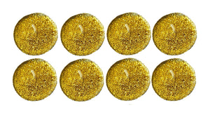 Lumanari Pastila Glitter Set 8 Buc Auriu Gold Nunta