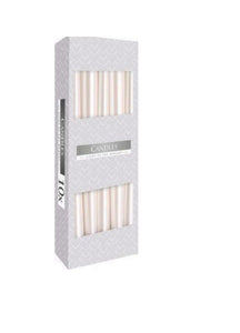 Lumanari Conice Alb Sidef Set de 10 Bucati Candles