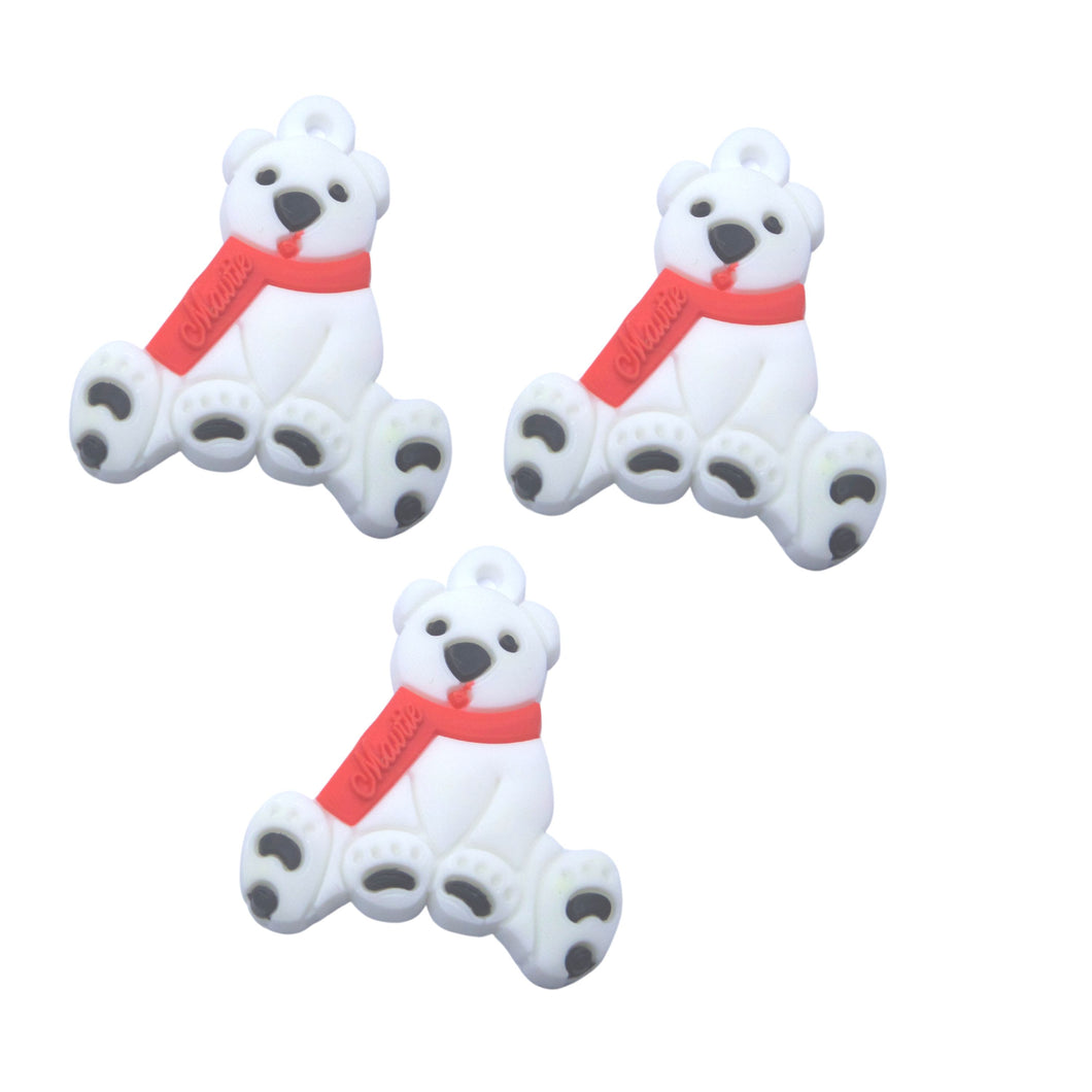 Martisor Copii din Cauciuc Silicon Disney 1 buc Ursulet Plus Alba Cadou 1 8 Martie